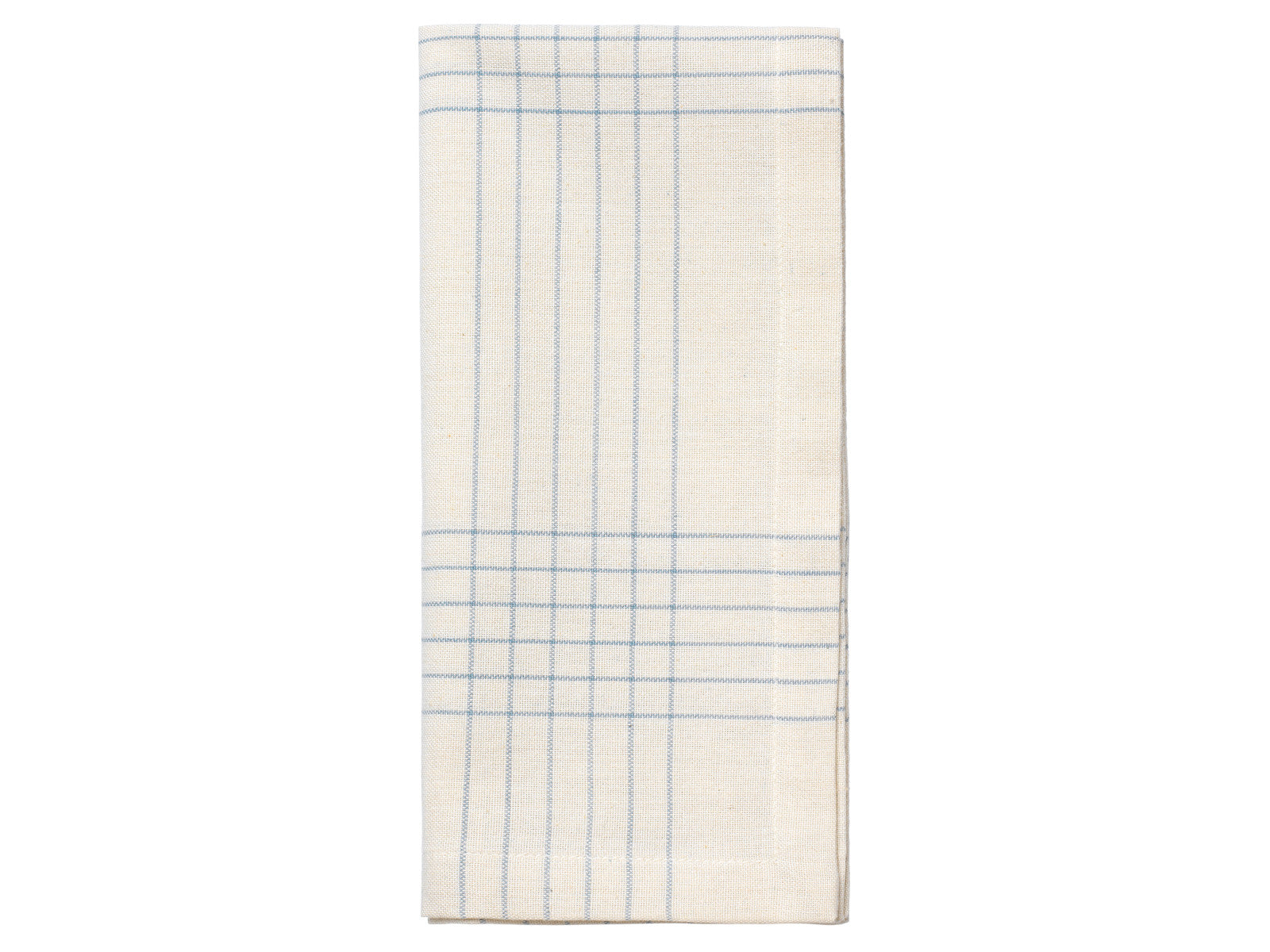 Broste Copenhagen Alice Serviette dusty blue/natural 45x45cm (1 Stück) Freisteller 2