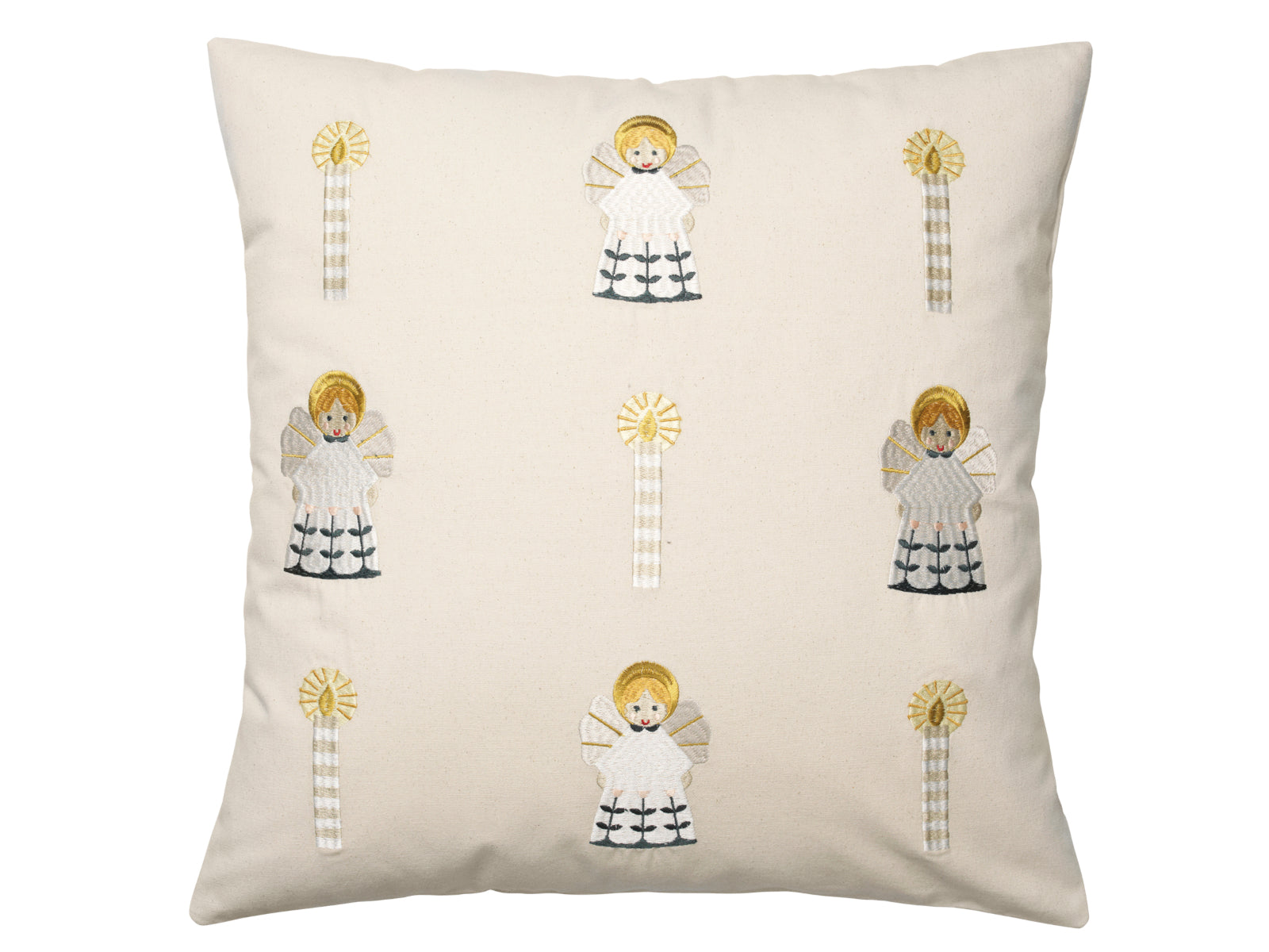 Broste Copenhagen Fairy Tale Kissenbezug beige 50x50cm Freisteller 1