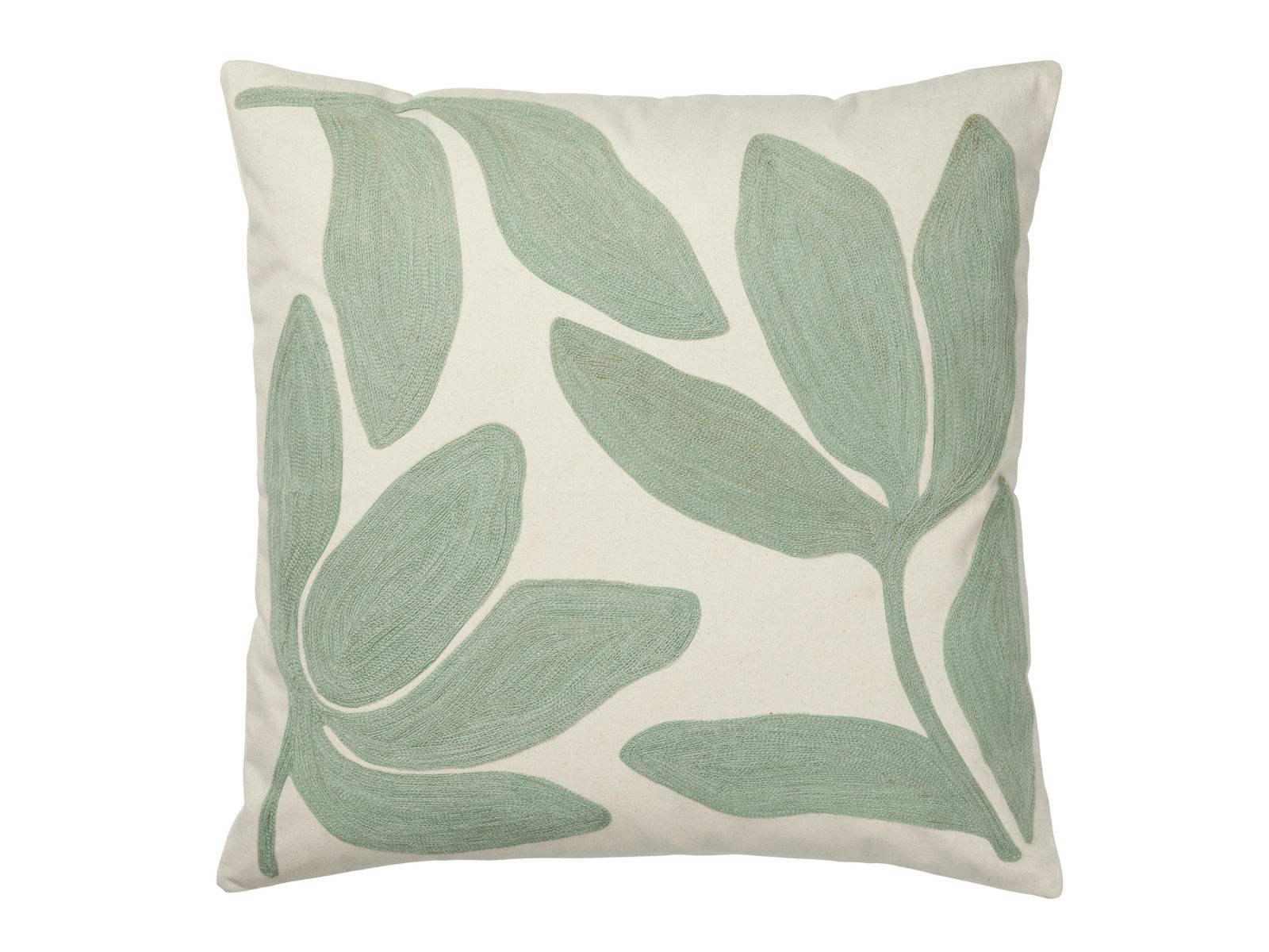Broste Copenhagen Herbert Kissenbezug sage green/natural 50x50cm - Produktbild 1