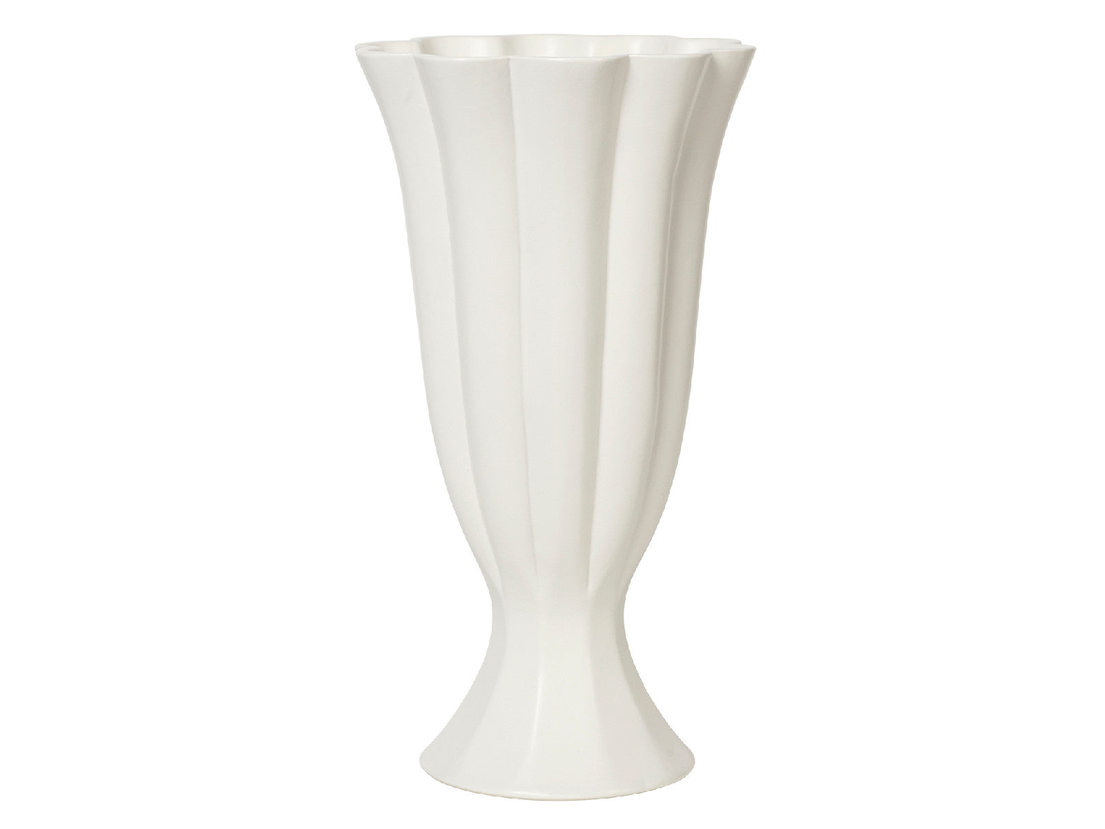 Broste Copenhagen Heli Vase L beige 30cm Freisteller 1