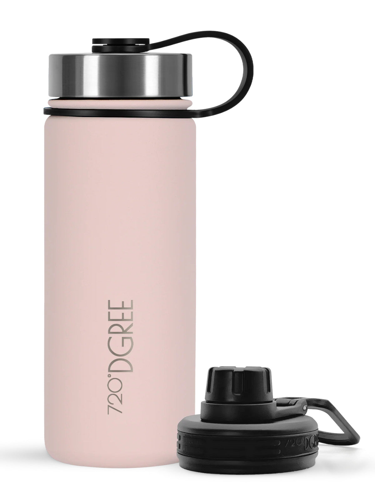 720°DGREE Isolier Trinkflasche noLimit Edelstahl mit Sportdeckel cotton candy pink 0,5l Freisteller 1