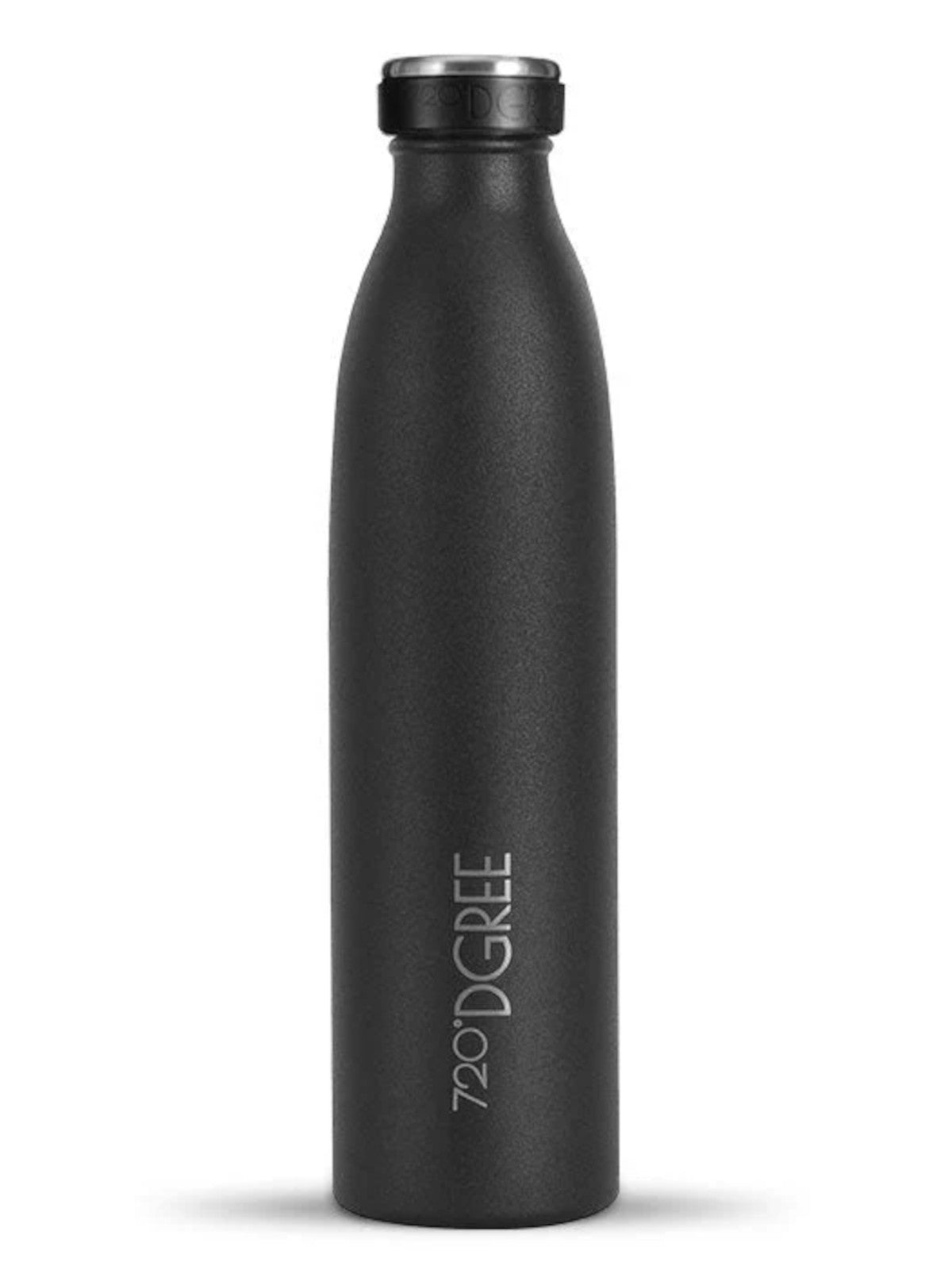720°DGREE Isolier Trinkflasche milkyBottle Edelstahl onyx black 0,75l Freisteller 1