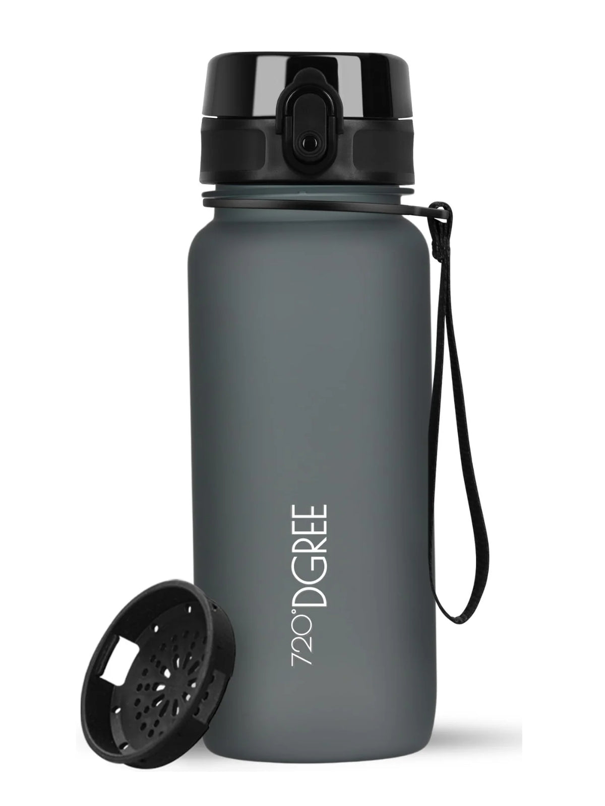 720°DGREE Trinkflasche uberBottle softTouch mit Sieb midnight black 0,5l - Produktbild 1