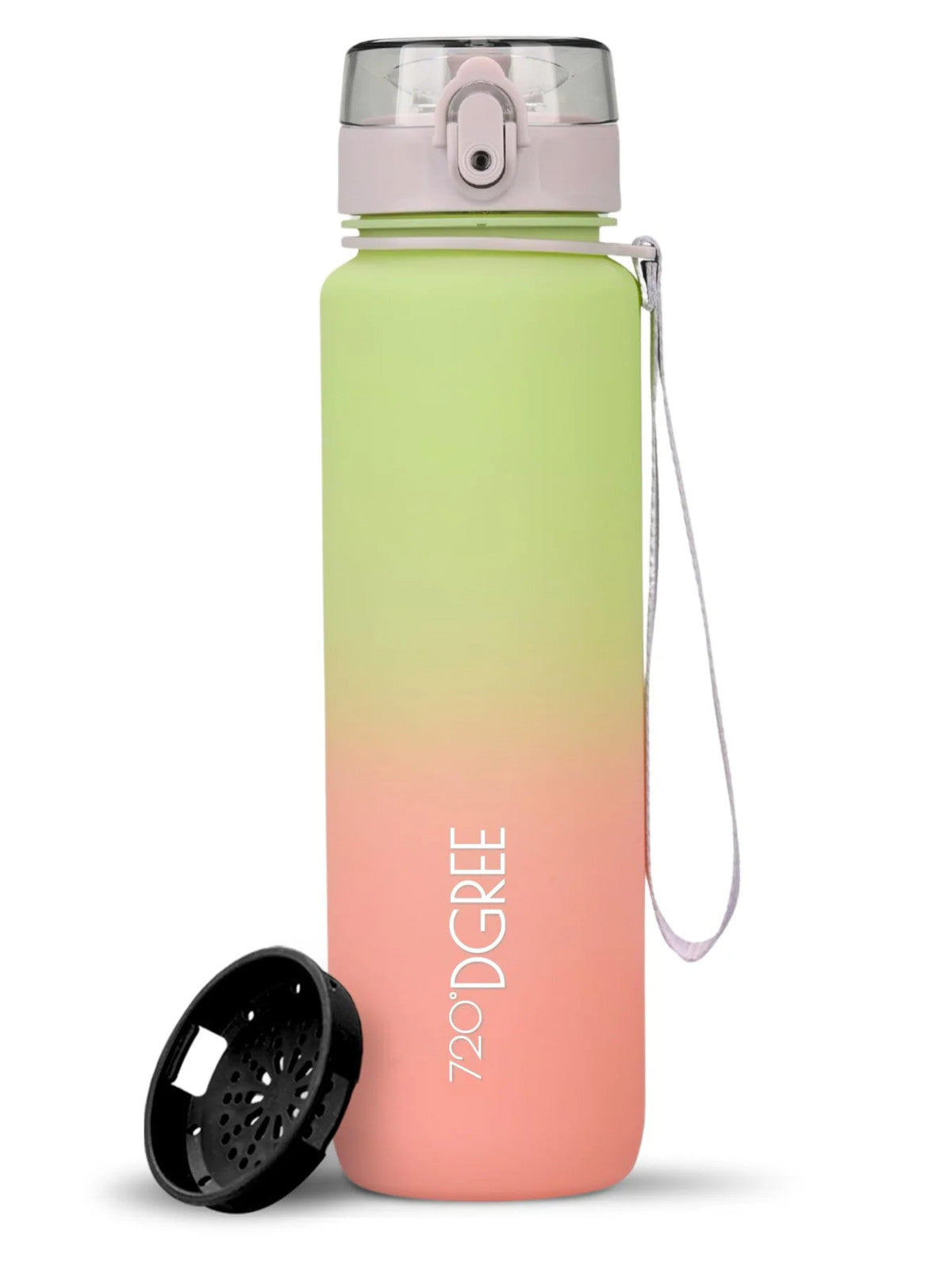 720°DGREE Trinkflasche uberBottle Multicolour softTouch mit Sieb mint/blush 1l Freisteller 1