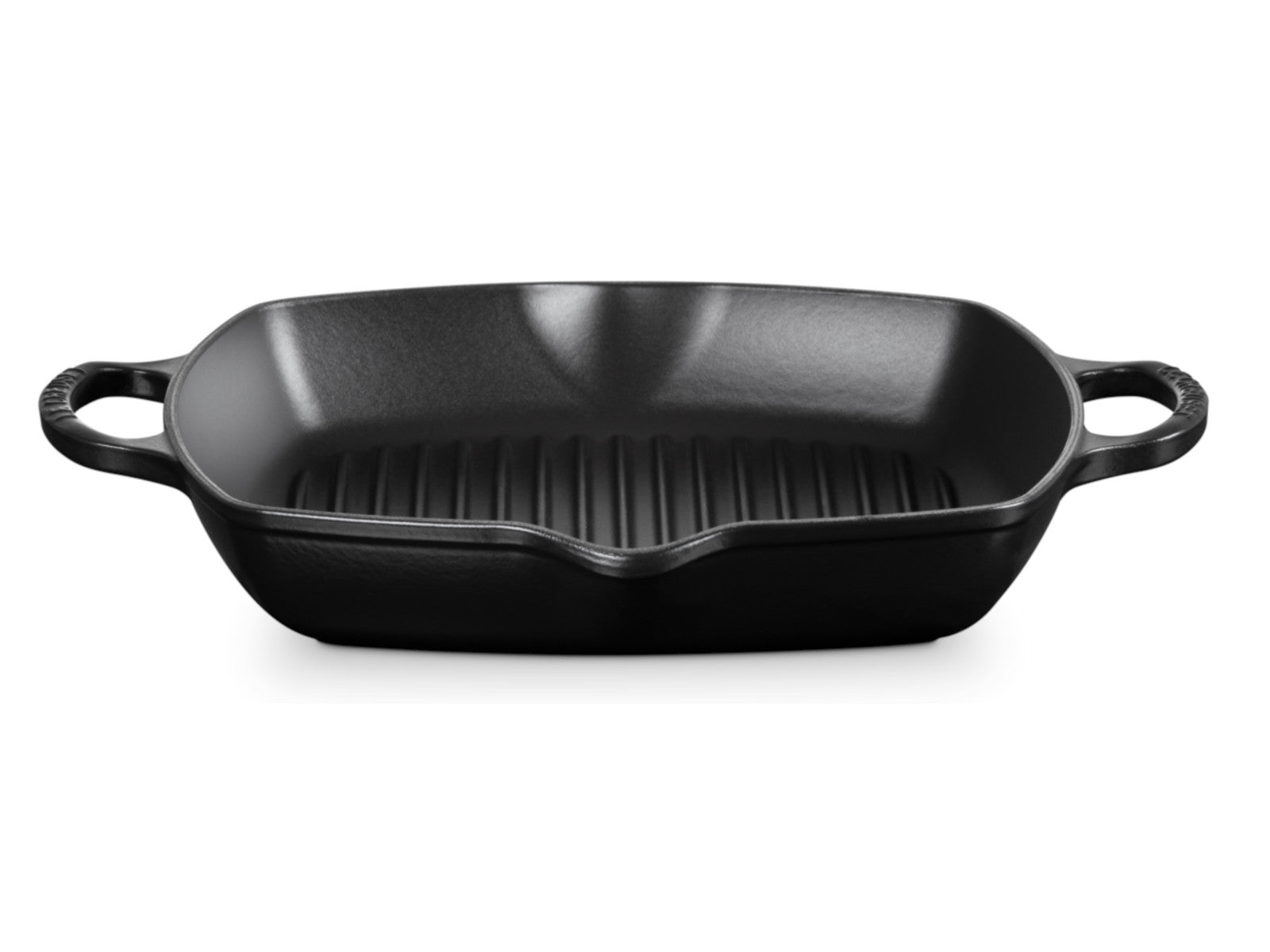 Le Creuset Grillpfanne Signature quatratisch schwarz matt 30cm Freisteller 1