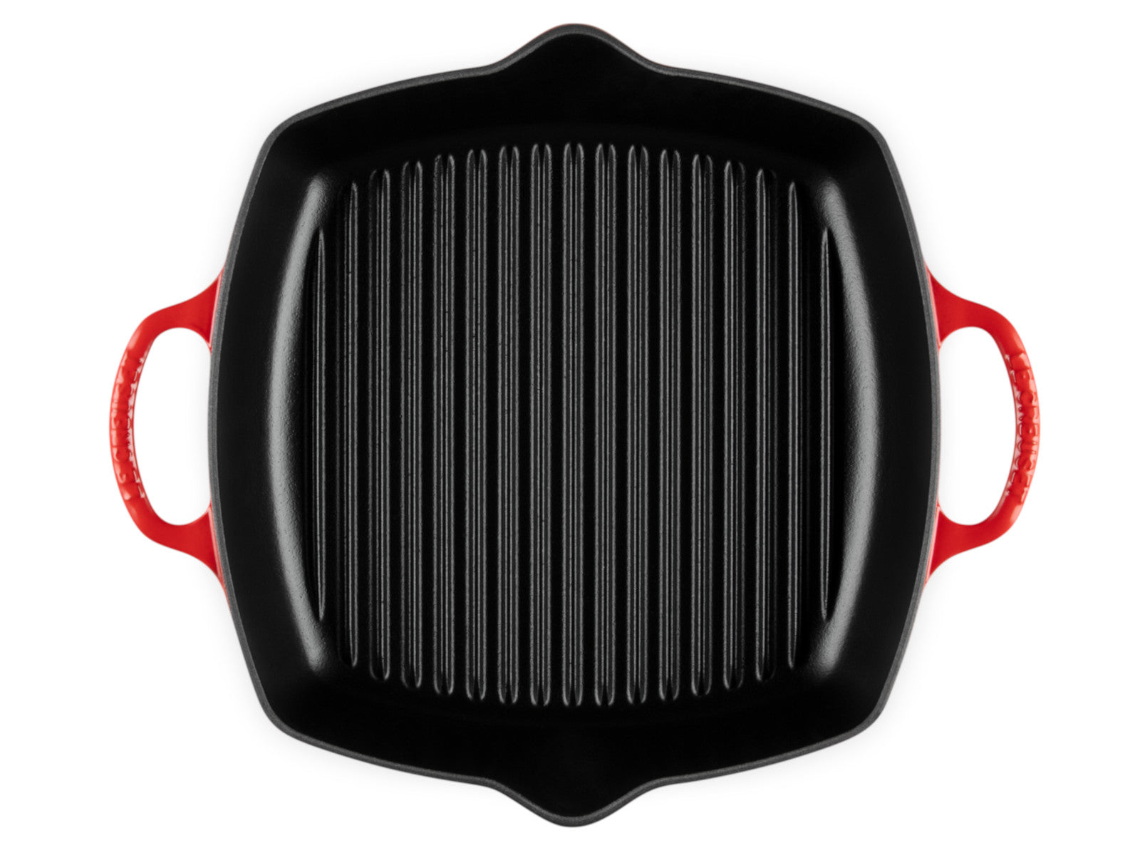 Le Creuset Grillpfanne Signature quatratisch kirschrot 30cm Freisteller 4