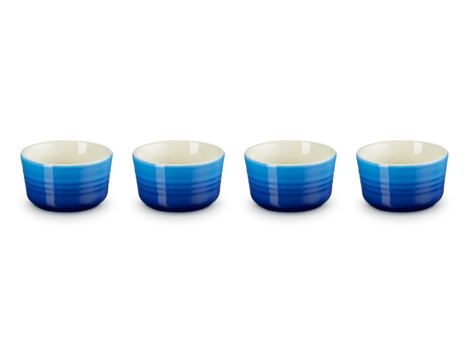Le Creuset Mini Förmchen 0,1l Set 4tlg azure - Produktbild 1