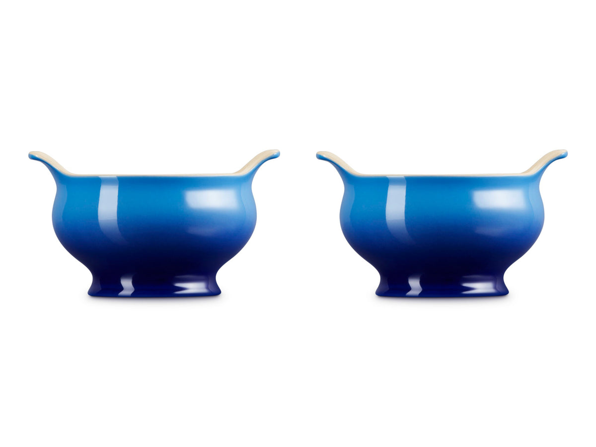 Le Creuset Suppenterrine Tradition azure 0,6l 2er Set – Tischideen & Ambiente
