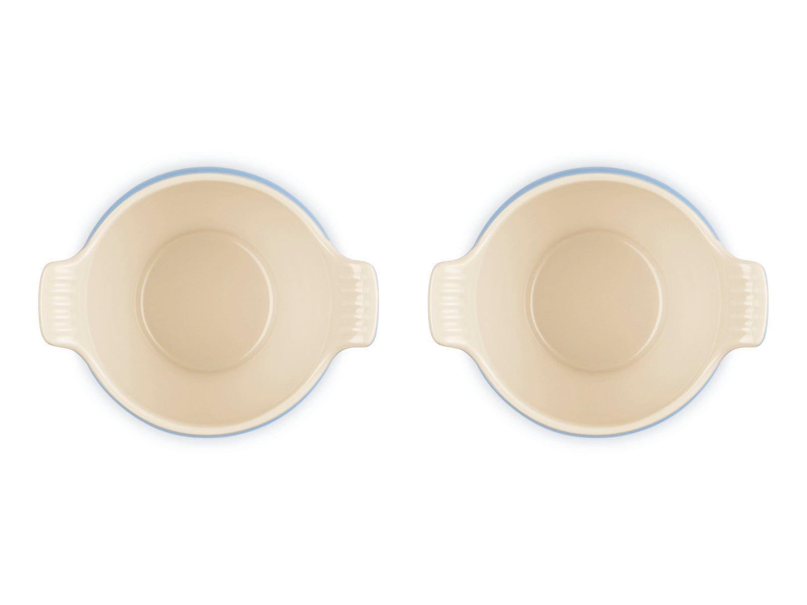 Le Creuset Suppenterrine Tradition azure 0,6l 2er Set Freisteller 4