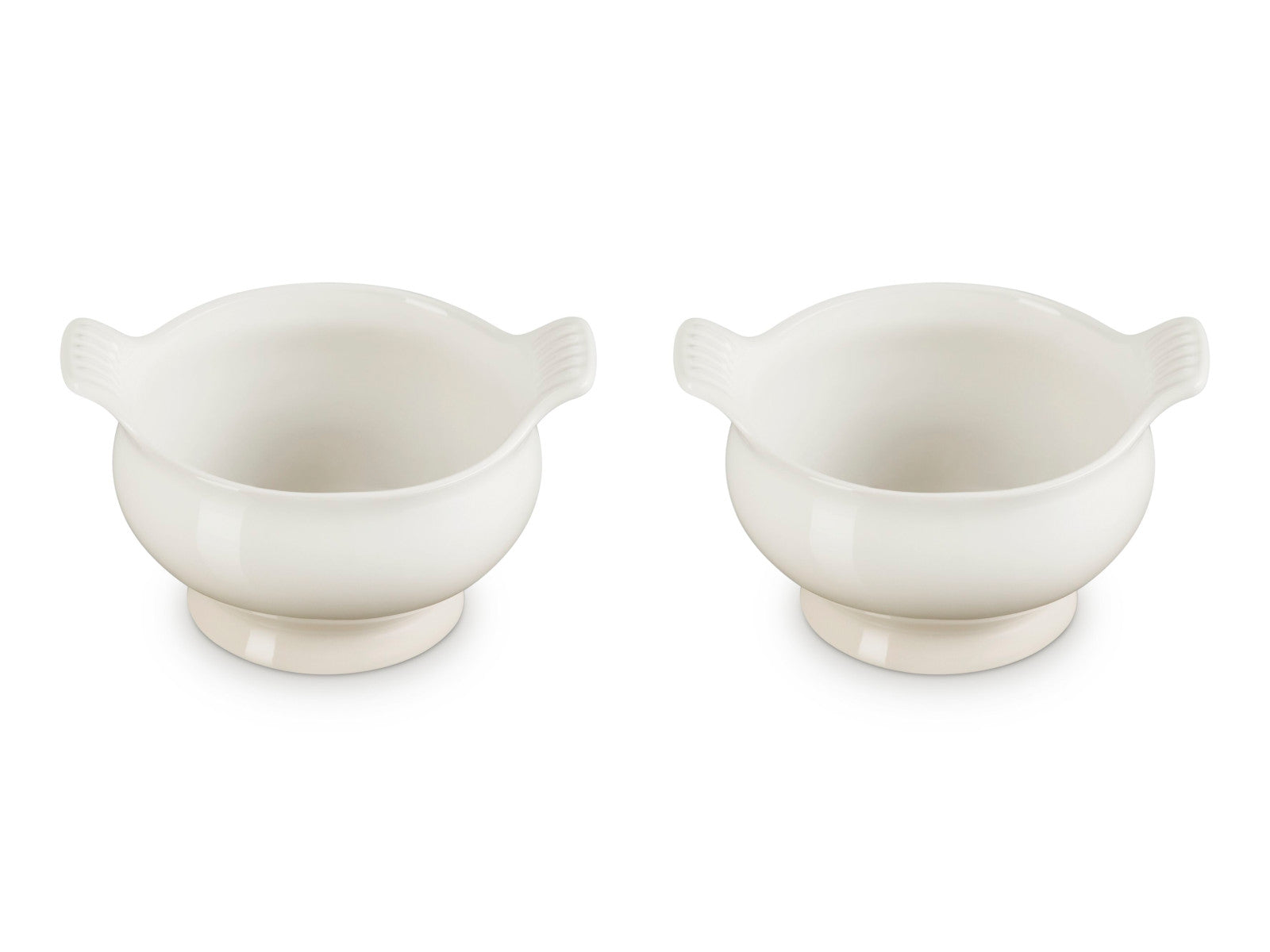Le Creuset Suppenterrine Tradition meringue 0,6l 2er Set Freisteller 2
