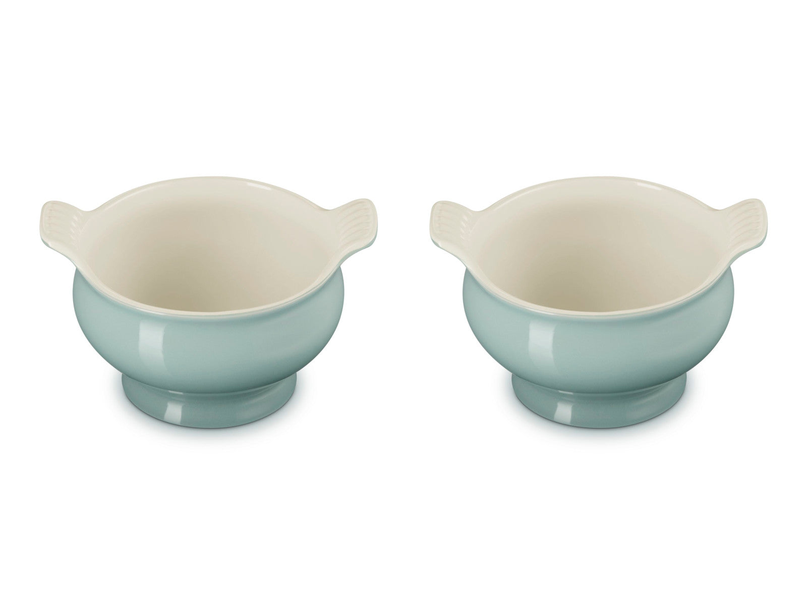 Le Creuset Suppenterrine Tradition sea salt 0,6l 2er Set Freisteller 3