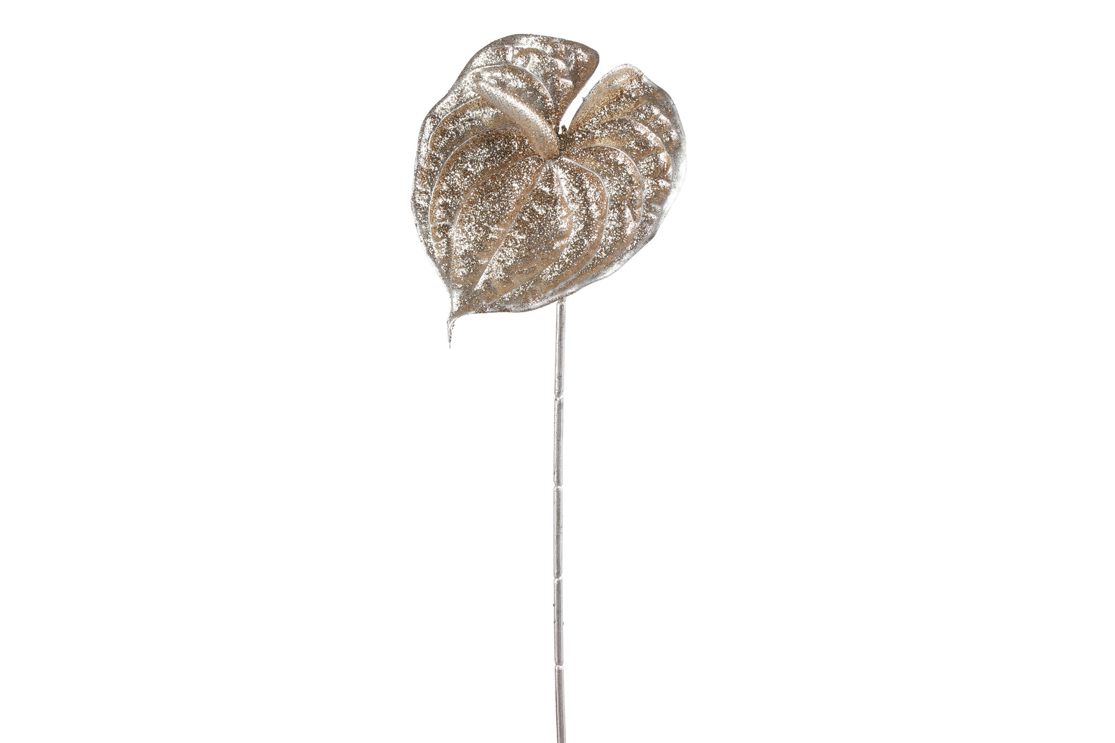 Decostar Dekozweig Anthurium champagne 77cm Freisteller