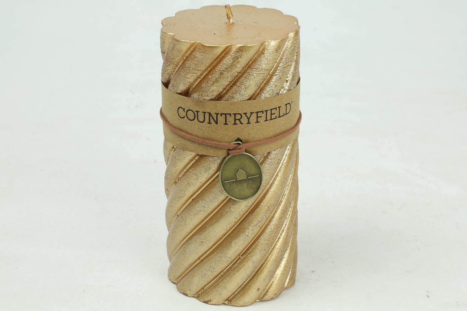 Decostar Kerze Spirale Tonnie L metallic gold 14cm Freisteller