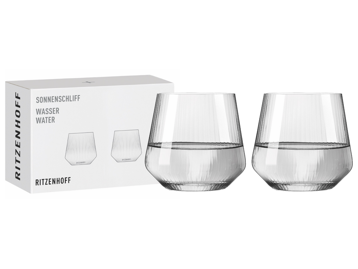 RITZENHOFF Sonnenschliff Wasserglas 2er Set H24 #1 – Tischideen & Ambiente