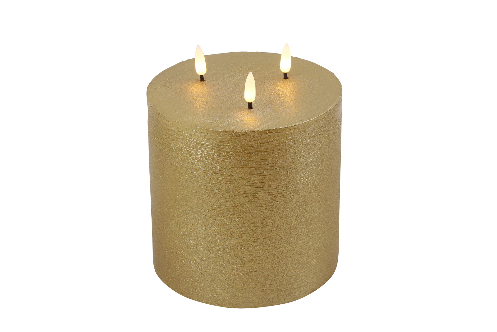 Decostar Stumpenkerze LED Lyon S gold 17,5cm Freisteller