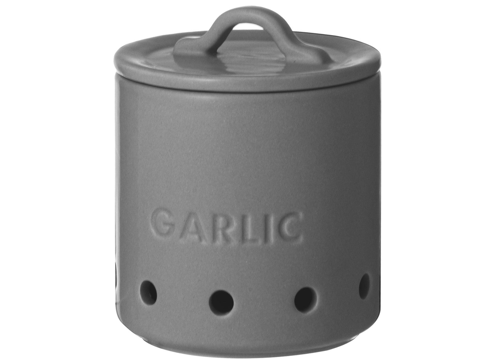 ladelle ESSENTIALS Knoblauch Topf anthrazit 10cm Freisteller 1
