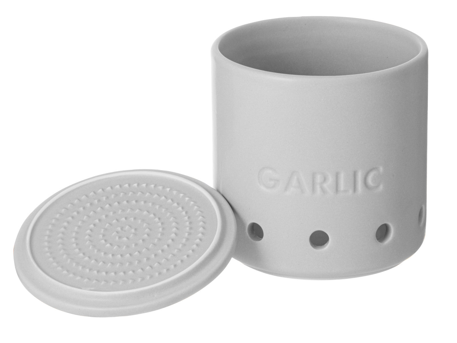 ladelle ESSENTIALS Knoblauch Topf weiß 10cm Freisteller 1