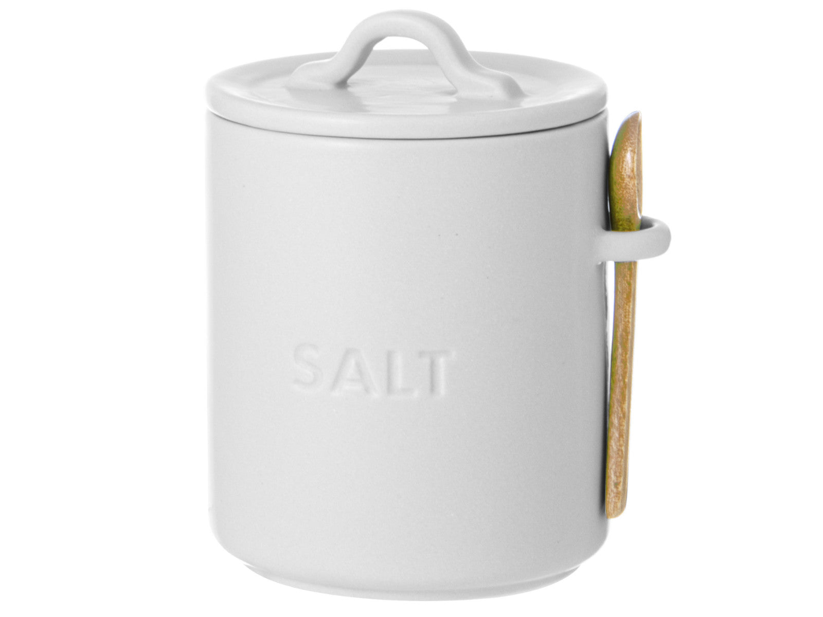 ladelle ESSENTIALS Salztopf weiß 10cm Freisteller 1