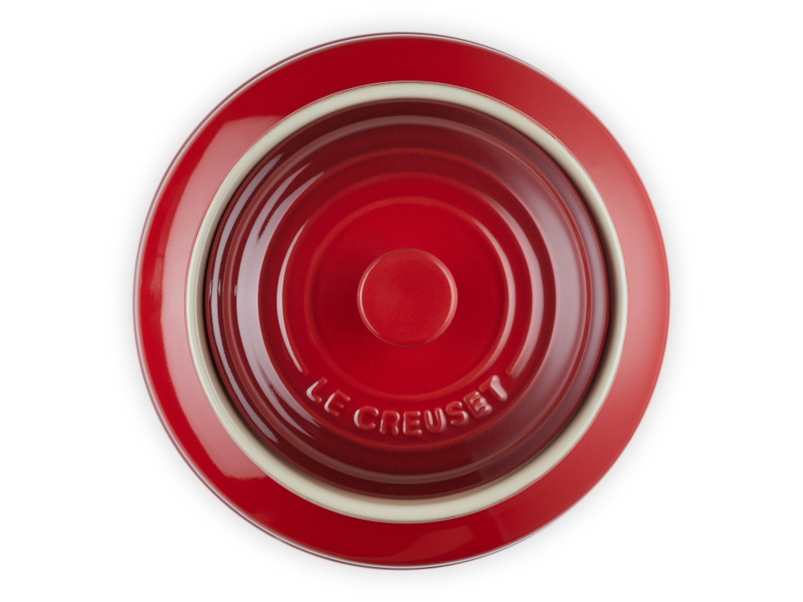 Le Creuset Kekdose mit Deckel kirschrot 2,4l Freisteller 5