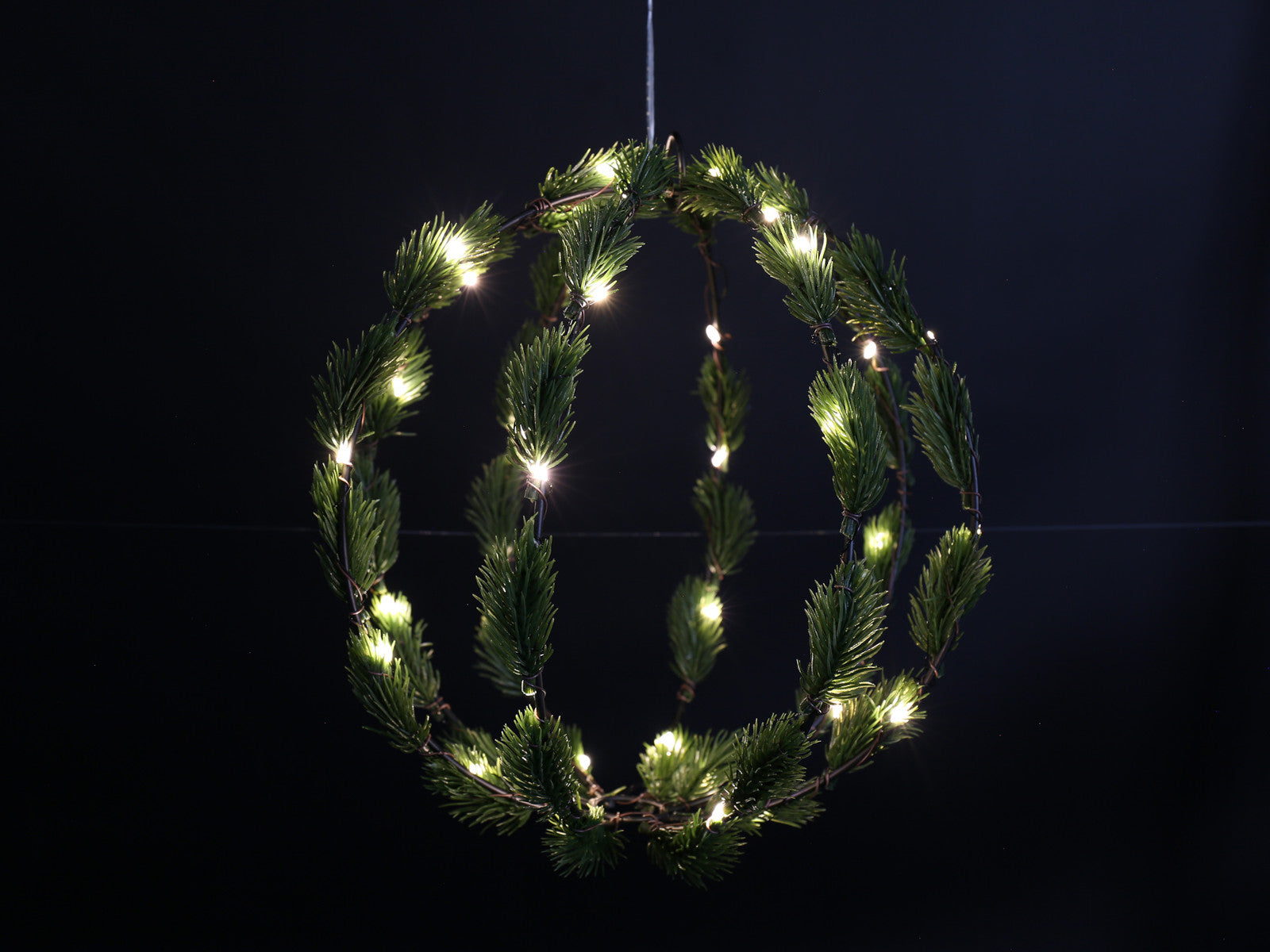 Decostar Kugel LED Pinus L grün 25cm Freisteller 