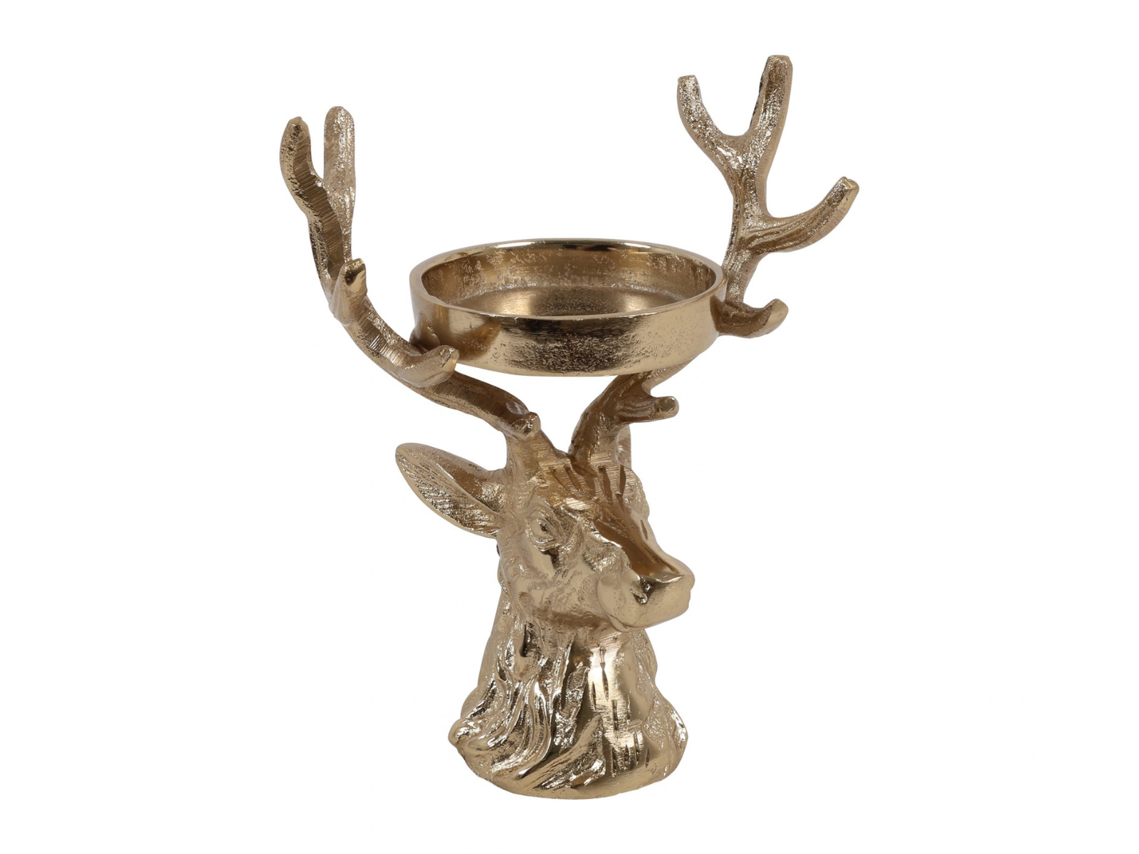 Decostar Kerzenhalter Hirsch Xari S gold 22cm - Produktbild 1