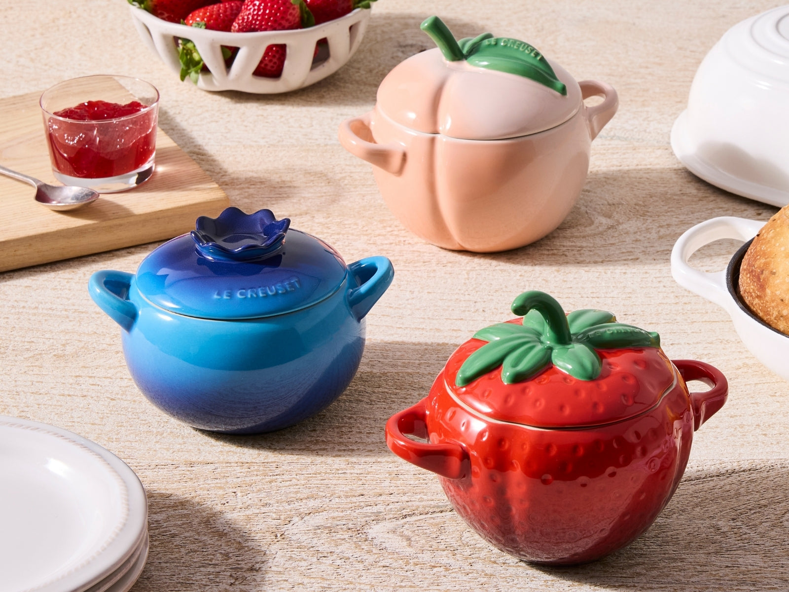 Le Creuset Mini-Cocotte Erdbeere rund kirschrot - Produktbild 7