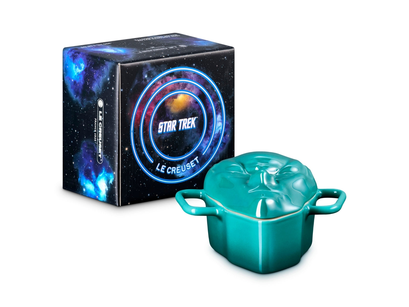 Le Creuset Star Trek Collection Mini-Cocotte Balok bleu riviera 0,3l - Produktbild 1