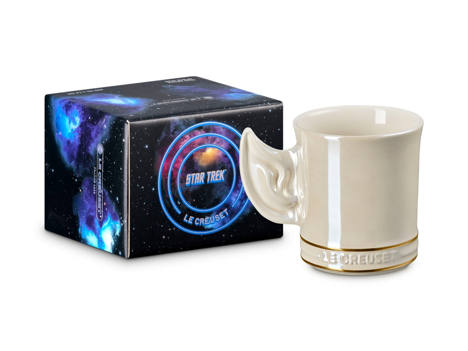 Le Creuset Star Trek Collection Becher mit Henkel Spock creme 0,4l - Produktbild 1
