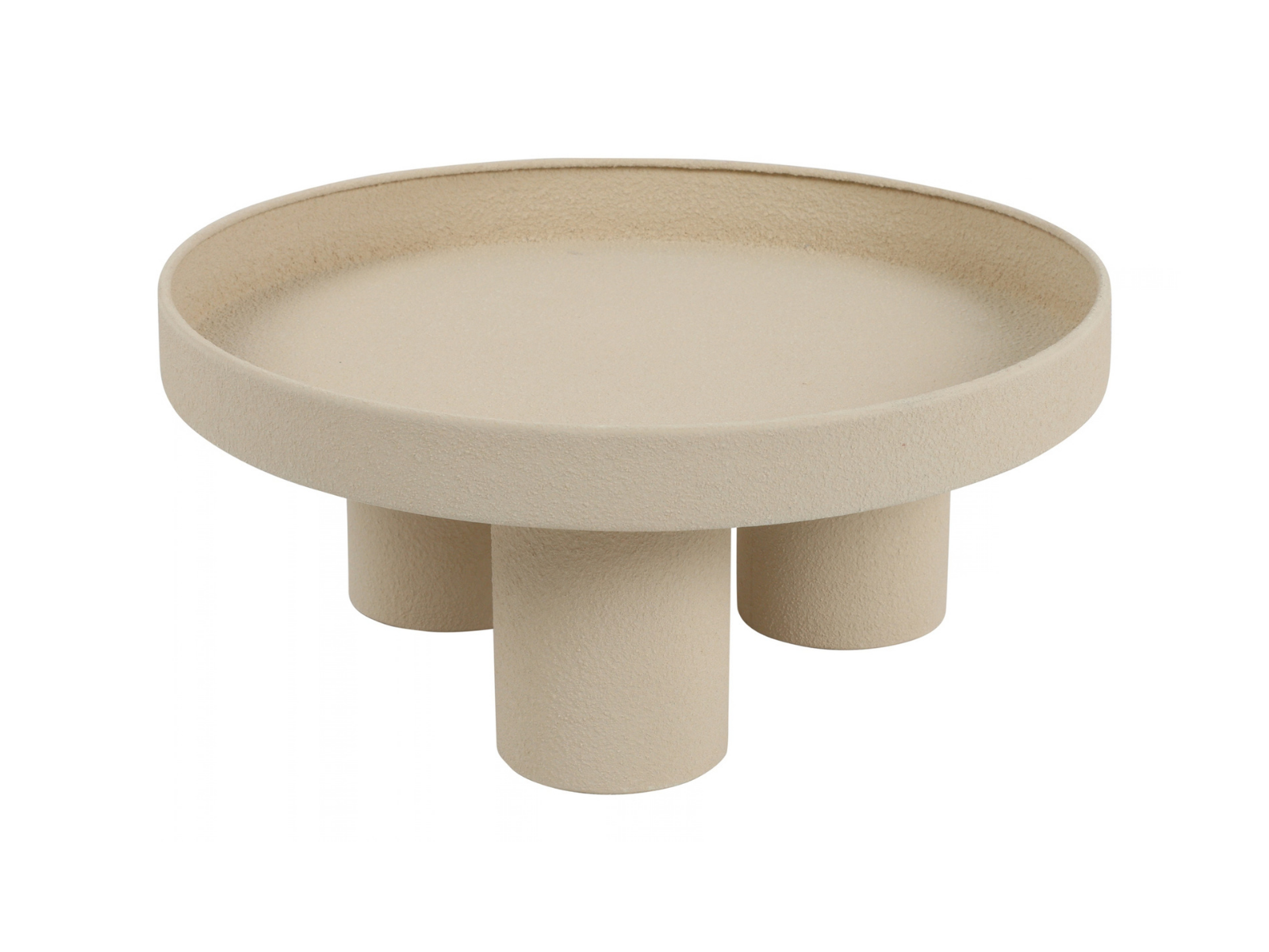 Decostar Tablett mit Bein Plateau Cullen S crème 30cm - Produktbild 1