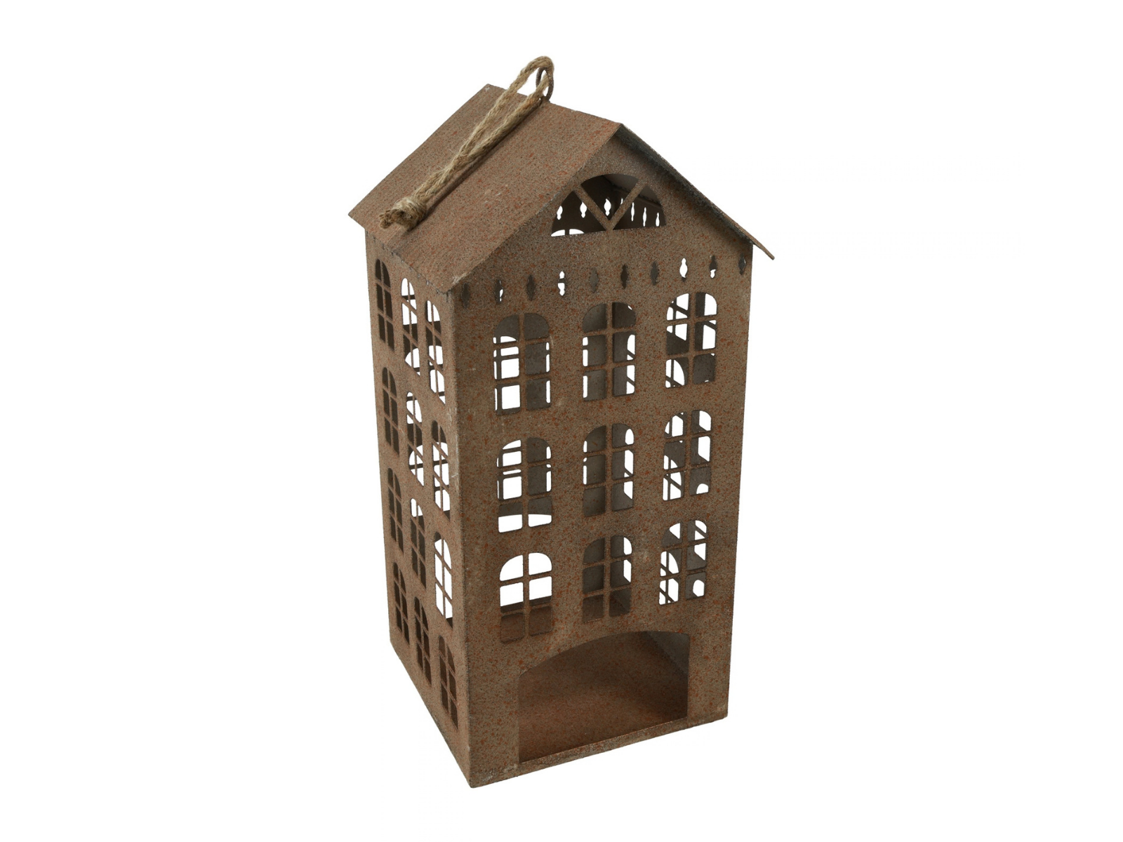 Decostar Laterne Haus Hugo L rost 58cm - Produktbild 1