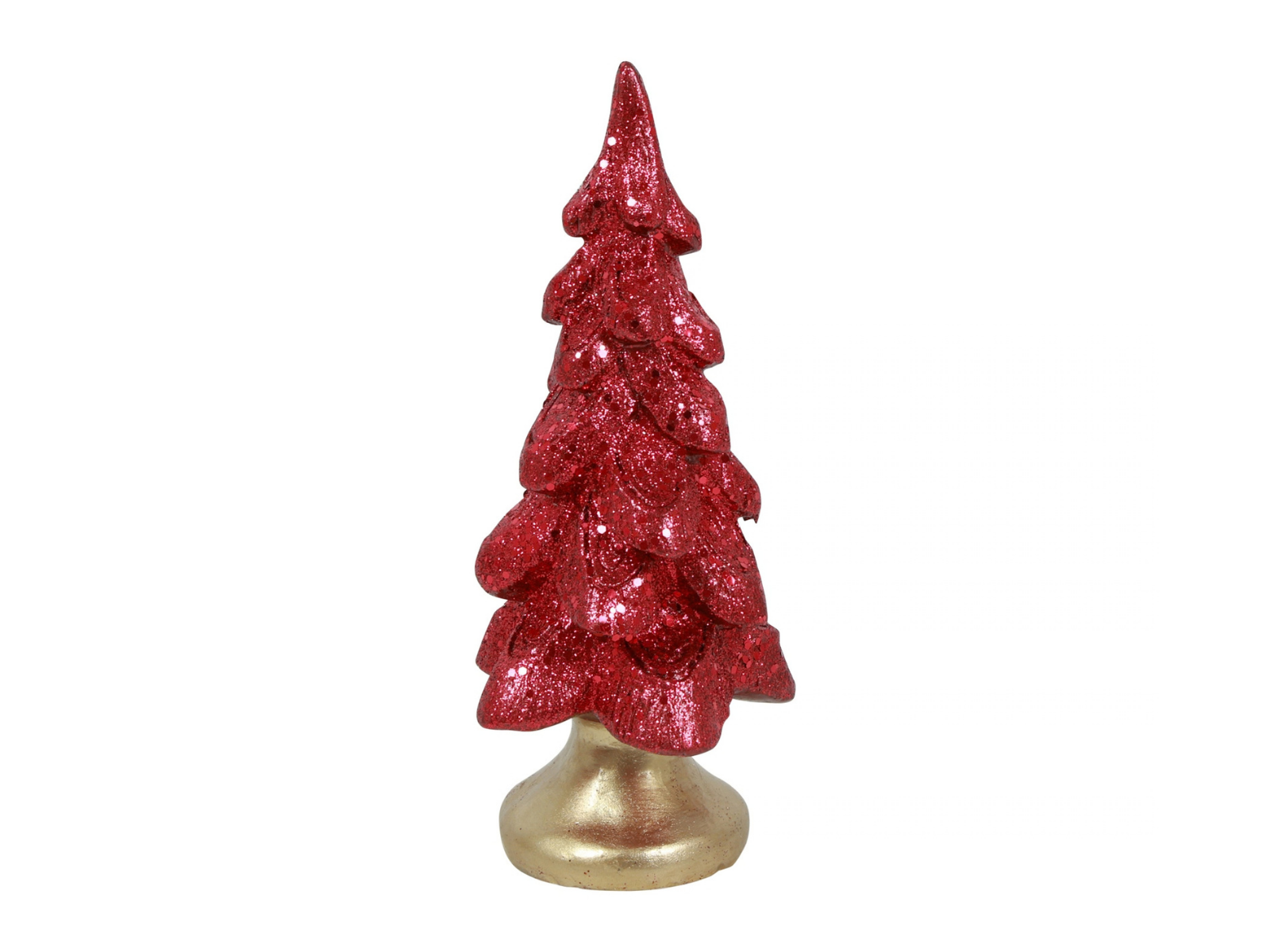 Decostar Weihnachtsbaum mit Fuß Floris S kirschrot 22cm - Produktbild 1