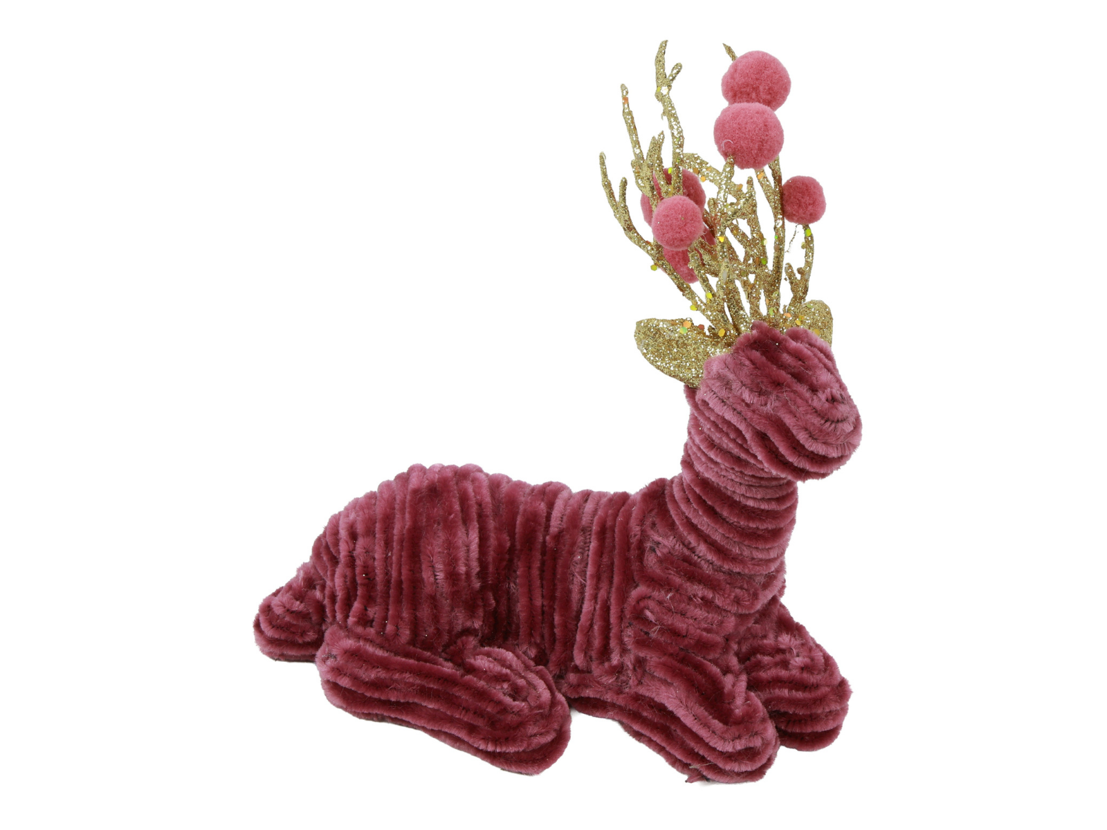 Decostar Rentier liegend rosa 20cm - Produktbild 1