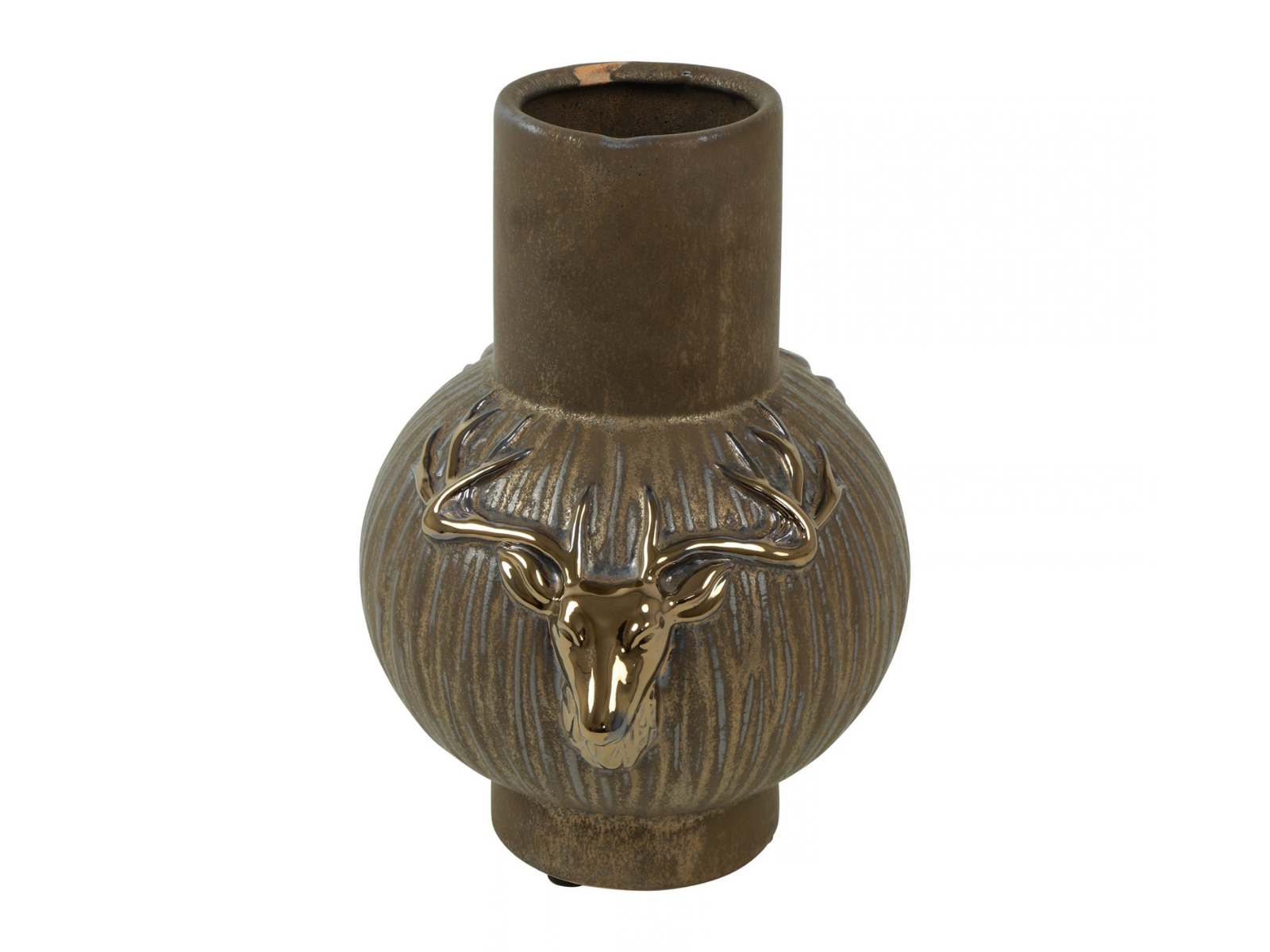 Decostar Vase Hals Deer S bronze 25cm - Produktbild 1