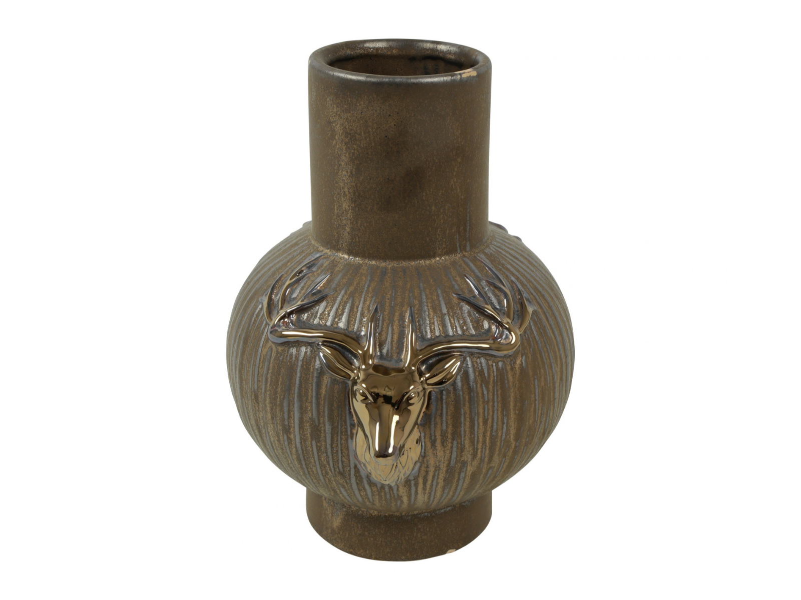 Decostar Vase Hals Deer M bronze 29cm - Produktbild 1