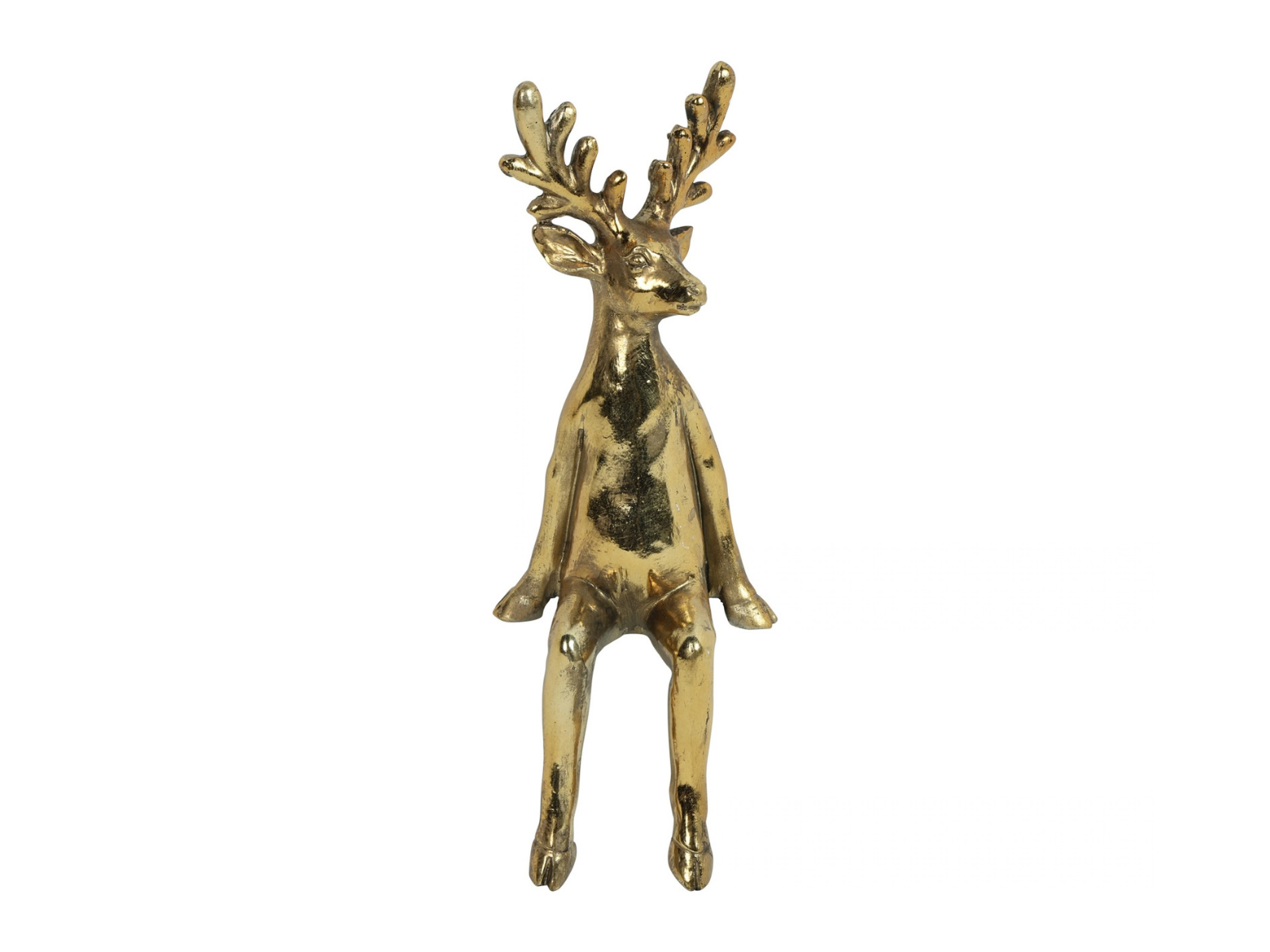 Decostar Hirsch Henno sitzend L gold 37cm - Produktbild 1