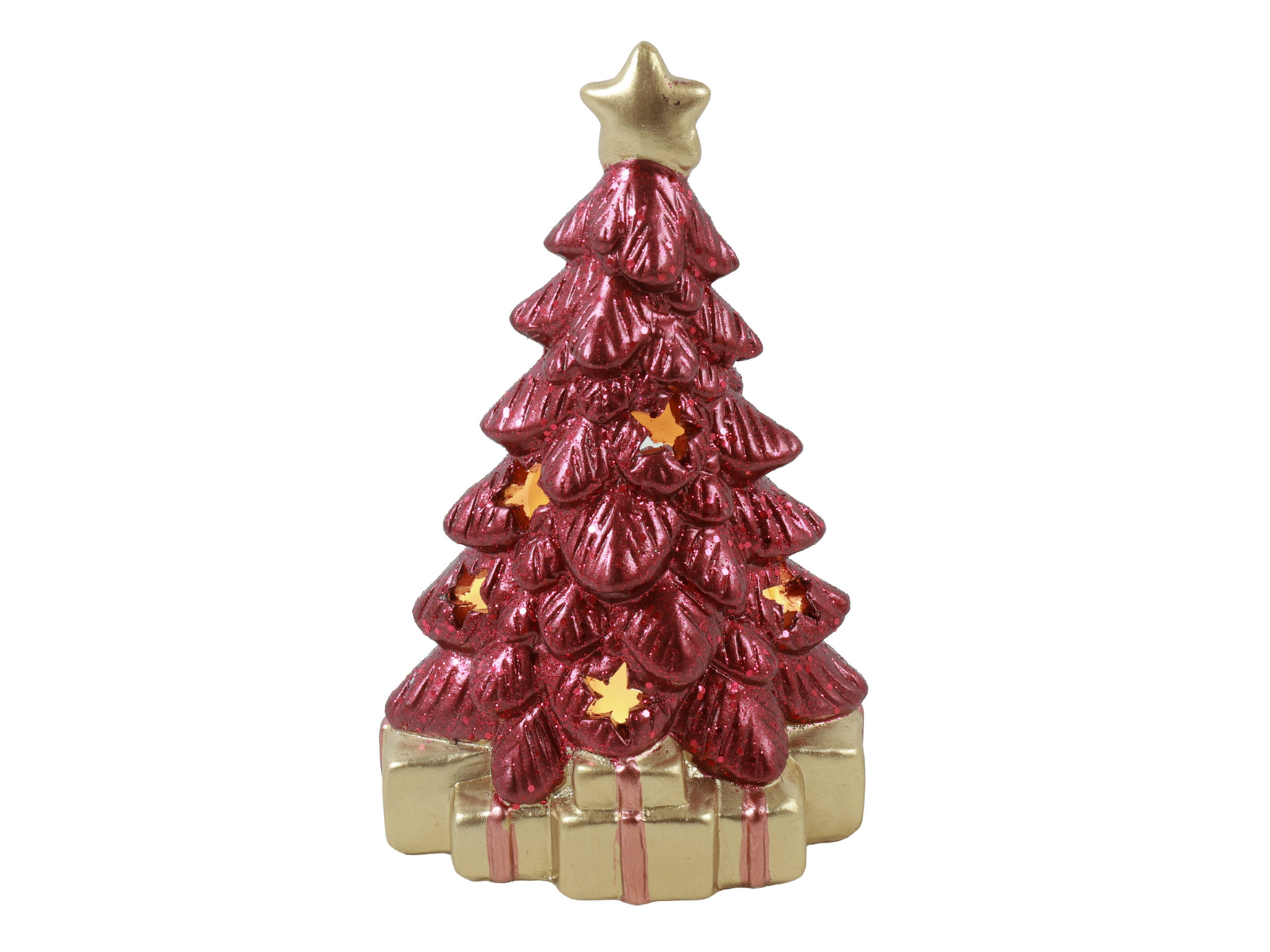 Decostar LED Weihnachtsbaum Geschenk S rot 17,5cm - Produktbild 1