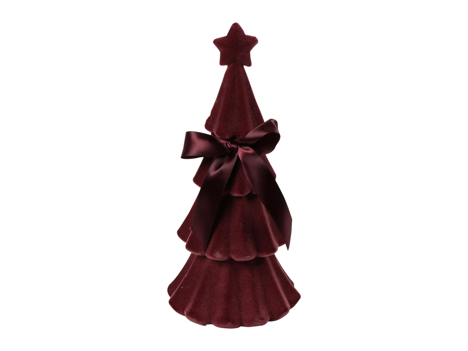 Decostar Weihnachtsbaum Velvet Connor S bordeaux 30cm - Produktbild 1