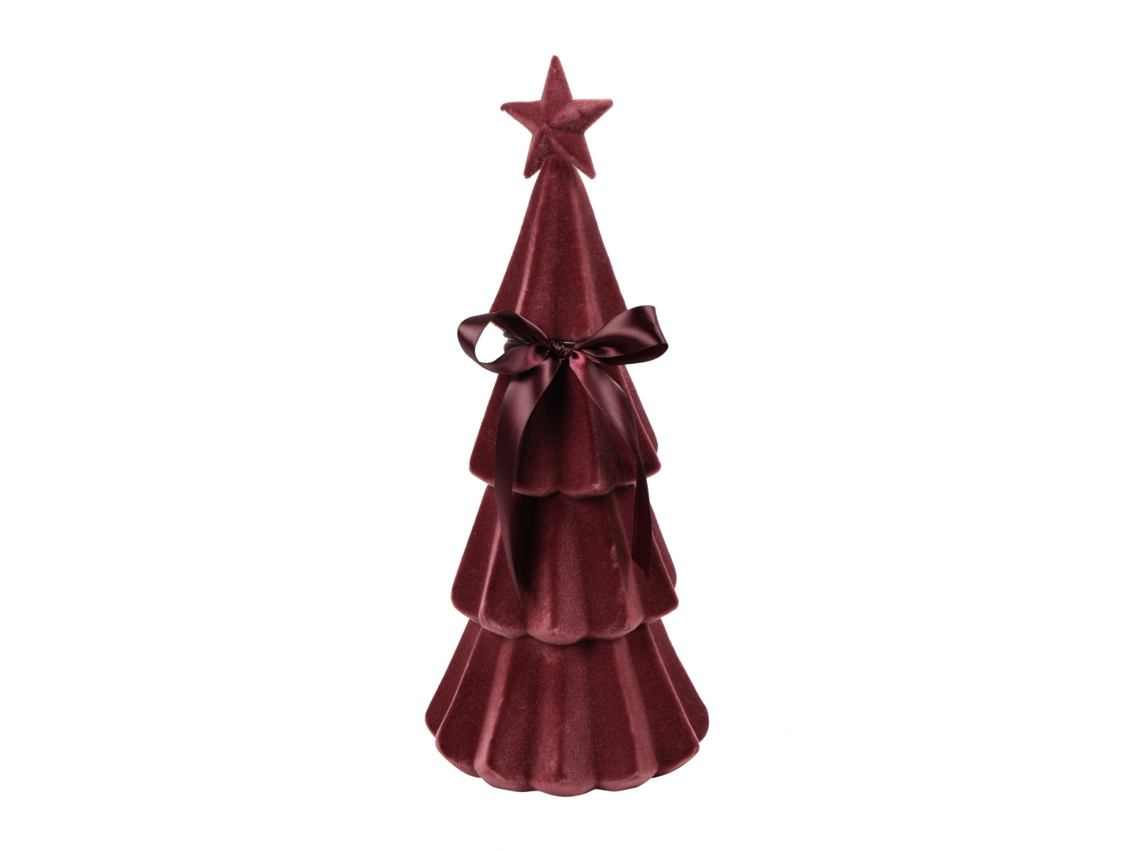 Decostar Weihnachtsbaum Velvet Connor M bordeaux 39cm - Produktbild 1