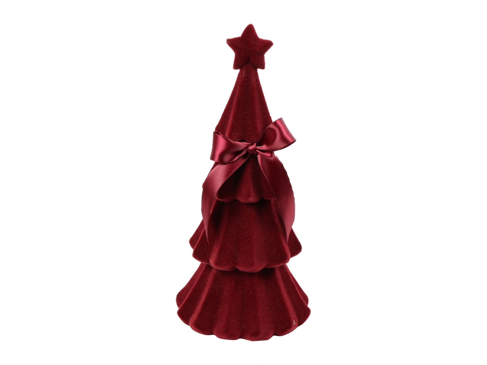 Decostar Weihnachtsbaum Velvet Connor S rot 30cm - Produktbild 1