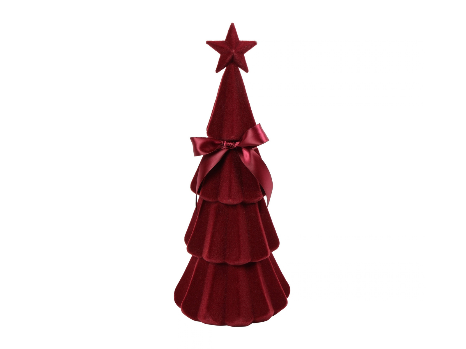 Decostar Weihnachtsbaum Velvet Connor M rot 39cm - Produktbild 1