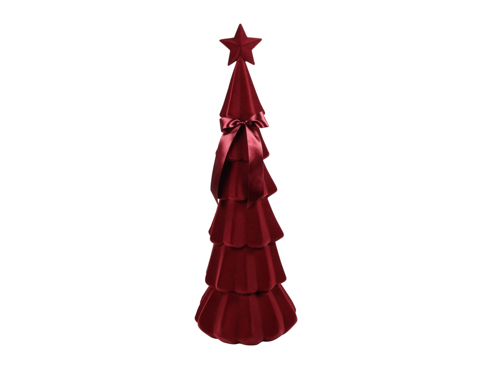 Decostar Weihnachtsbaum Velvet Connor L rot 76cm - Produktbild 1