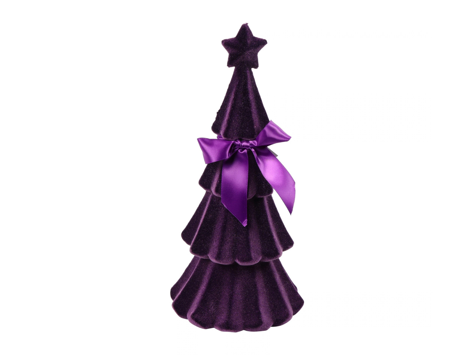Decostar Weihnachtsbaum Velvet Connor S purpur 30cm - Produktbild 1