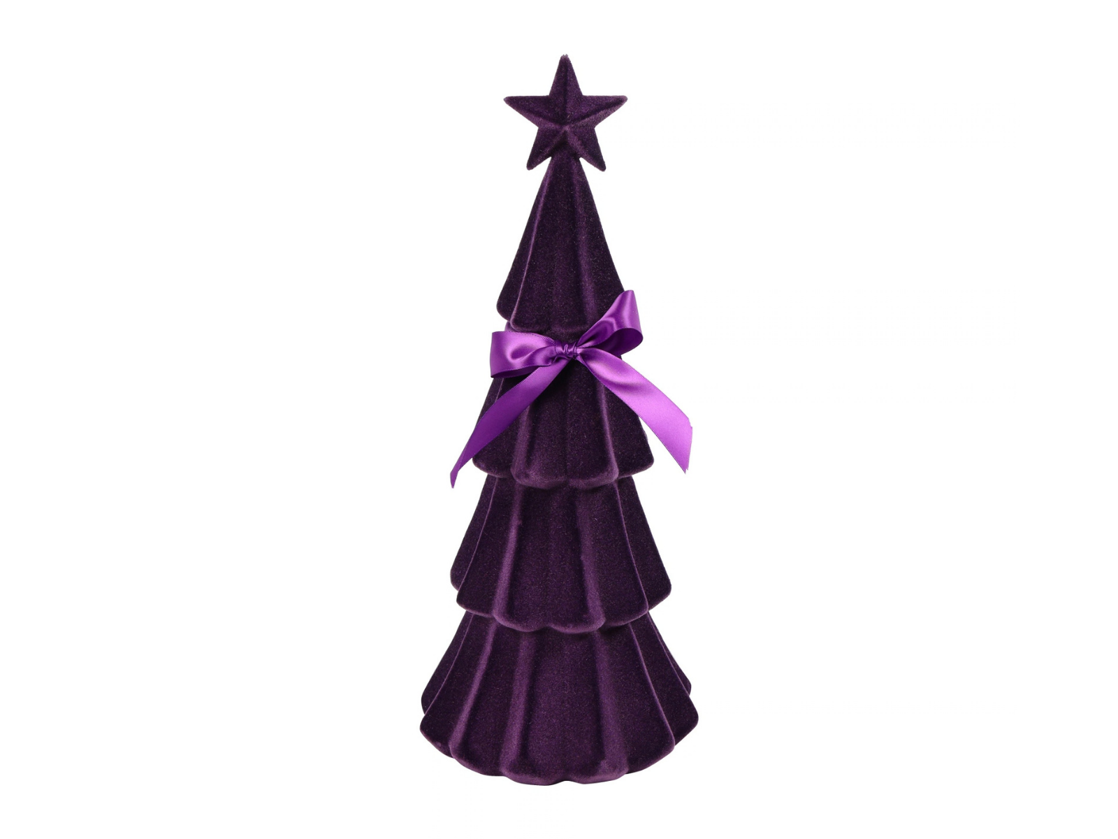 Decostar Weihnachtsbaum Velvet Connor M purpur 39cm - Produktbild 1