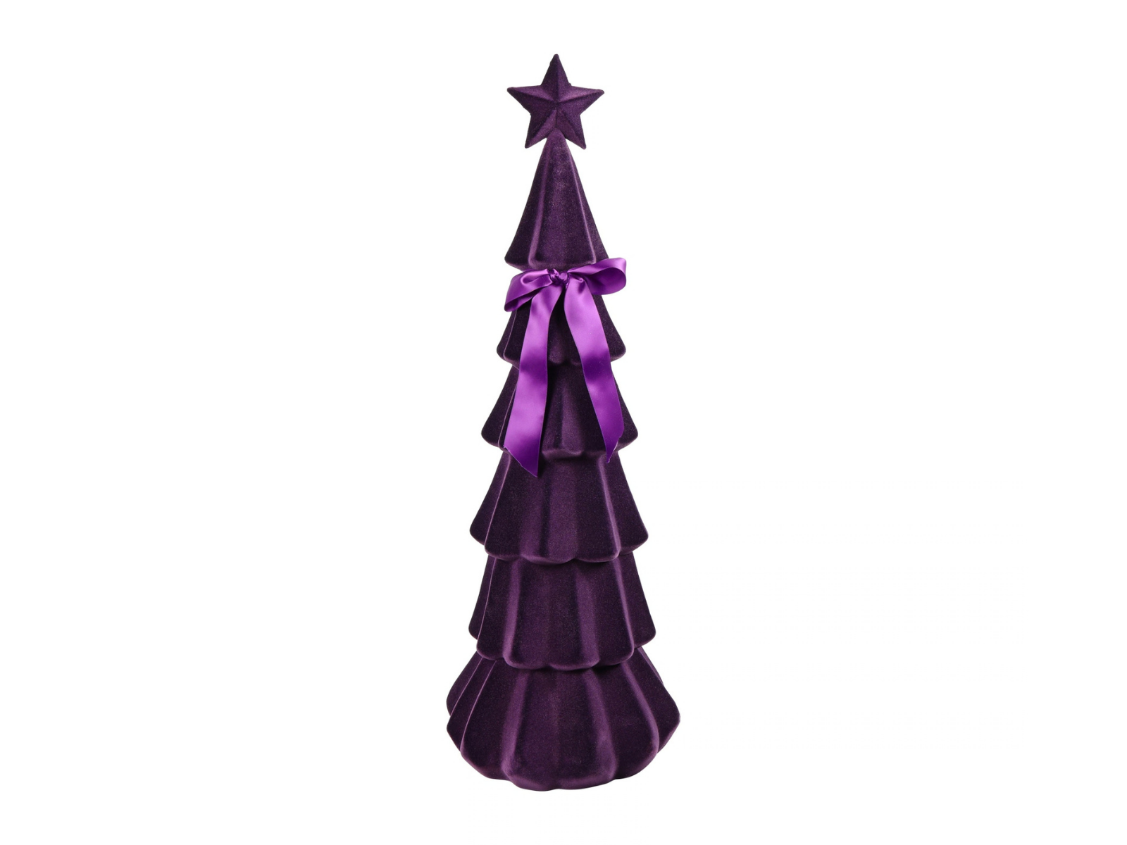 Decostar Weihnachtsbaum Velvet Connor L purpur 76cm - Produktbild 1
