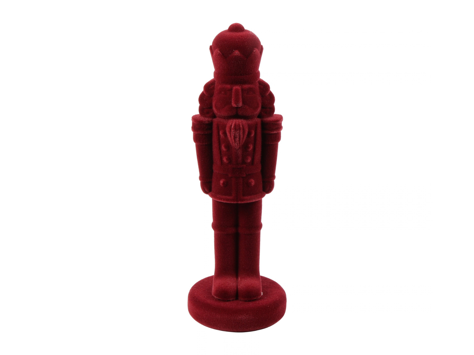 Decostar Nussknacker Velvet King S rot 32cm - Produktbild 1