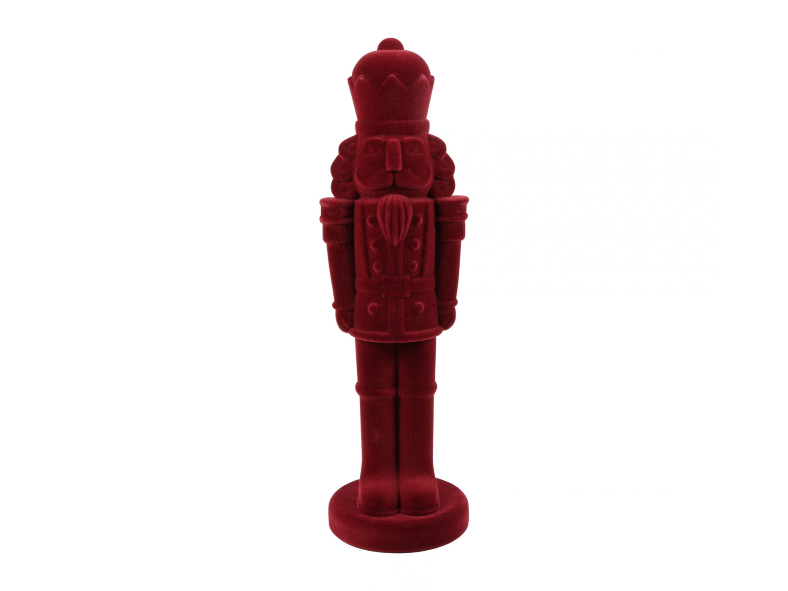 Decostar Nussknacker Velvet King M rot 52cm - Produktbild 1