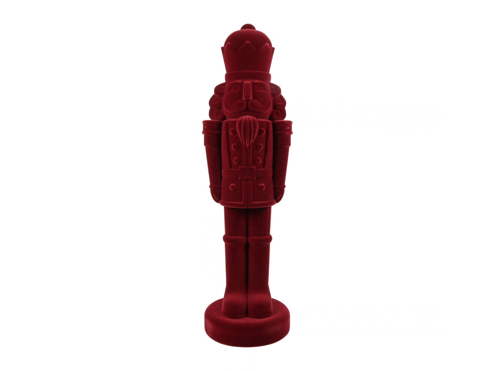 Decostar Nussknacker Velvet King L rot 81cm - Produktbild 1