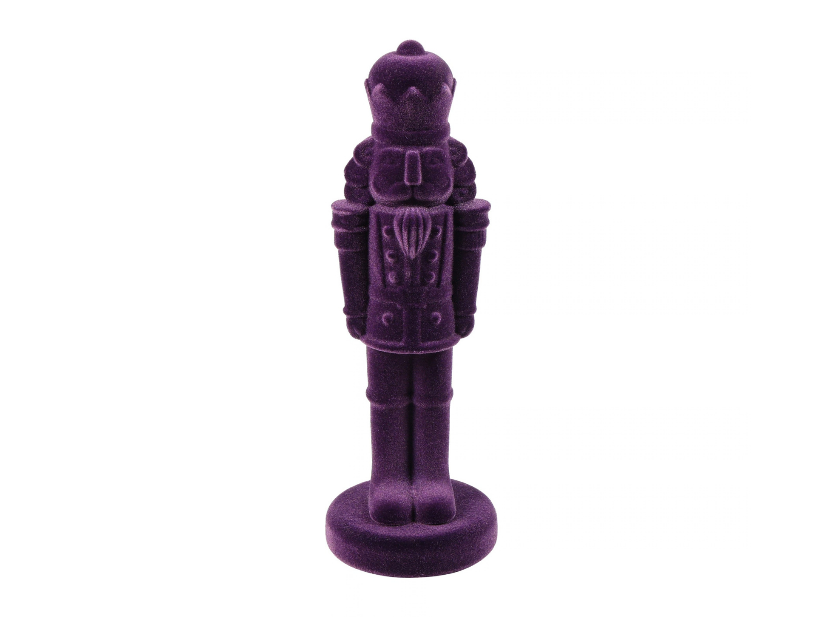 Decostar Nussknacker Velvet King S purpur 32cm - Produktbild 1