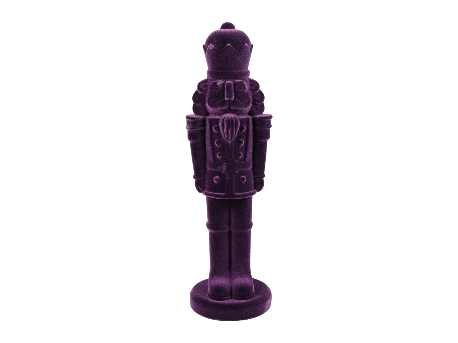Decostar Nussknacker Velvet King M purpur 52cm - Produktbild 1
