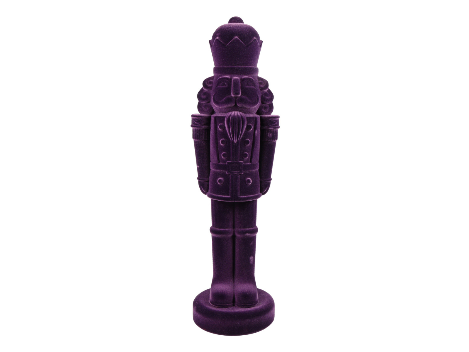 Decostar Nussknacker Velvet King L purpur 81cm - Produktbild 1